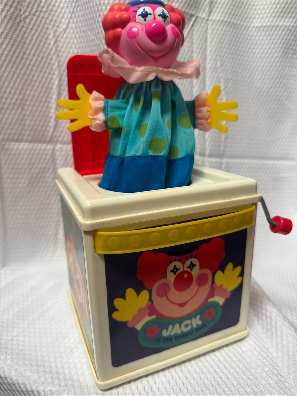Vintage 1987 Mattel Jack in the Music Box Clown Pop-Up Toy